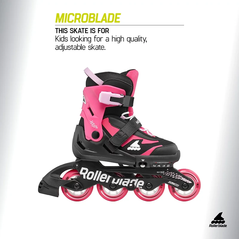 Rollerblade Kids' Microblade Adjustable Inline Skates