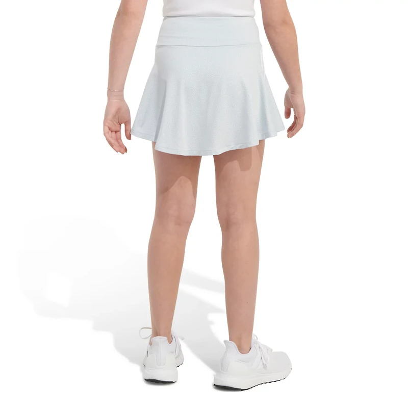 adidas Girls' 3-Stripe Flounce Knit Skort