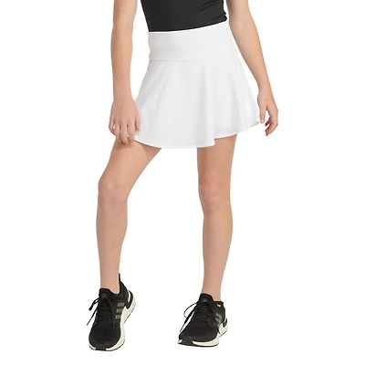 adidas Girls' 3-Stripe Flounce Knit Skort