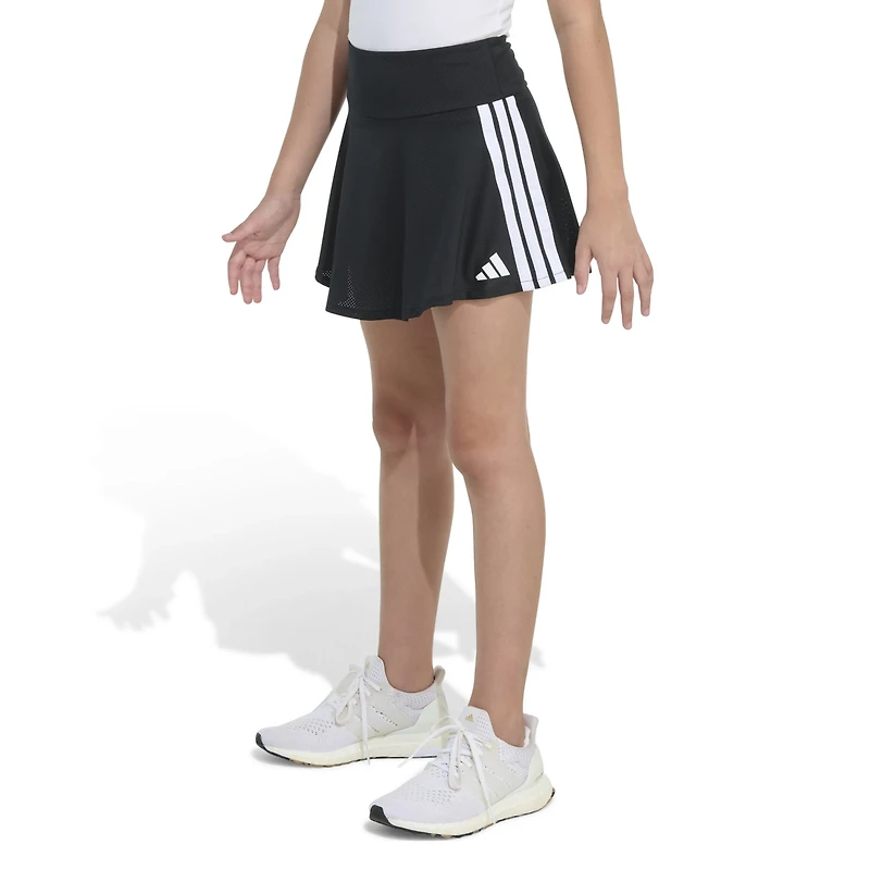 adidas Girls' 3-Stripes Flounce Skort 2-3/4