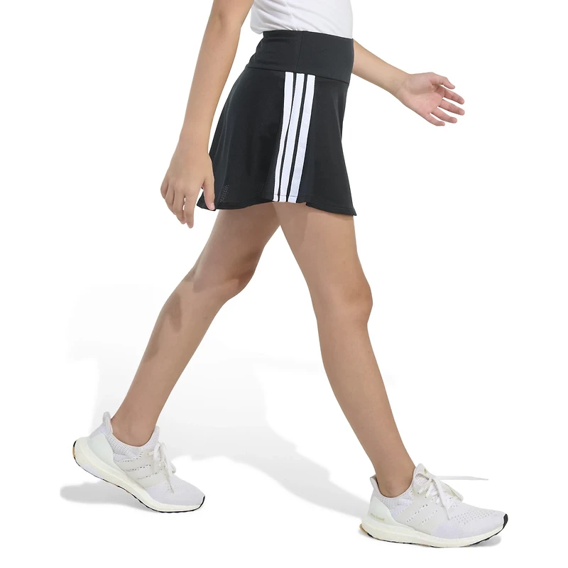 adidas Girls' 3-Stripes Flounce Skort 2-3/4