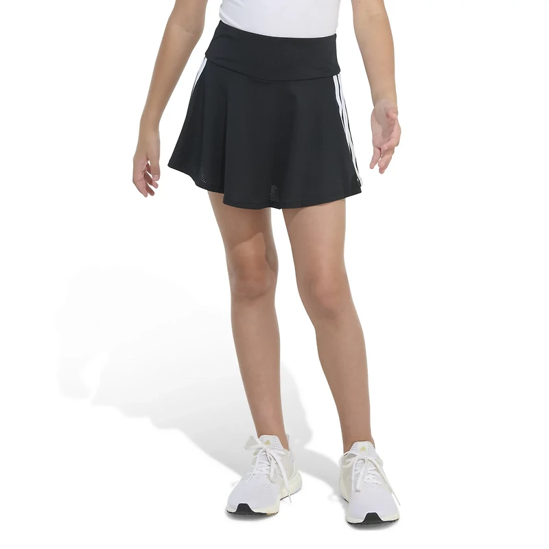 adidas Girls' 3-Stripes Flounce Skort 2-3/4