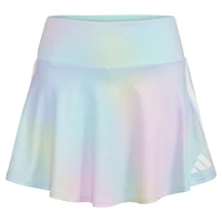 adidas Girls' AOP 3S Rainbow Gradient Flounce Skort