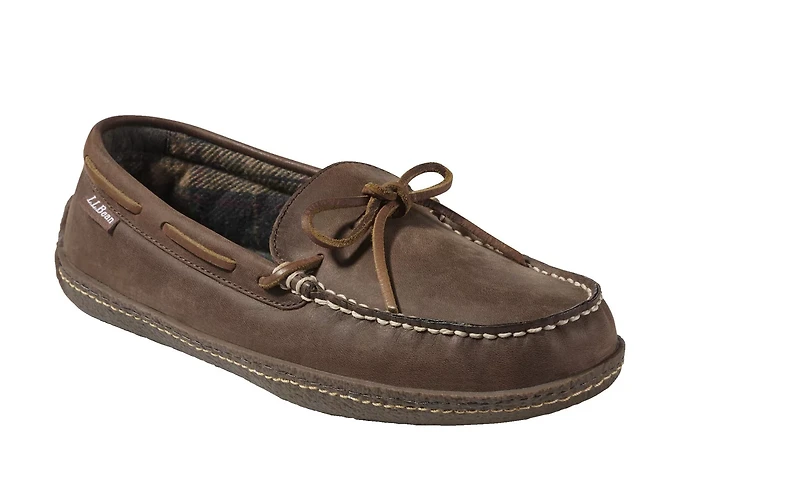 L.L.Bean Men's Flannel-Lined Moccasin Slippers