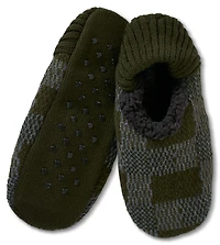 Magellan Outdoors Men's Uff Plaid Green Slippers
