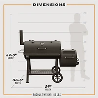 Oklahoma Joes Hondo Offset Smoker Grill