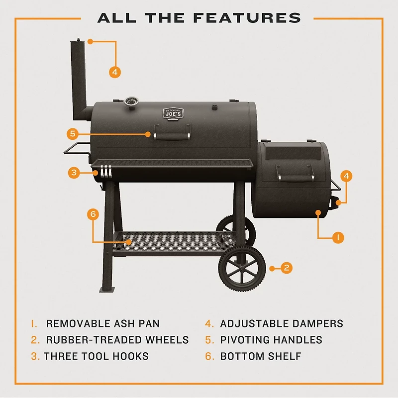 Oklahoma Joes Hondo Offset Smoker Grill