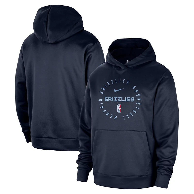 Nike Memphis Grizzlies 2024 25 Spotlight On-Court Practice Performance Pullover Hoodie