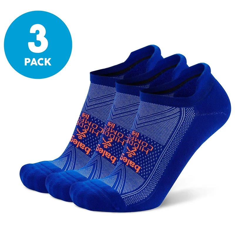 BALEGA HIDDEN COMFORT NO SHOW NEON BLUE SOCKS 3PK