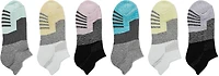 BCG Bamboo Dot Skyline No Show Tab Socks 6-Pack