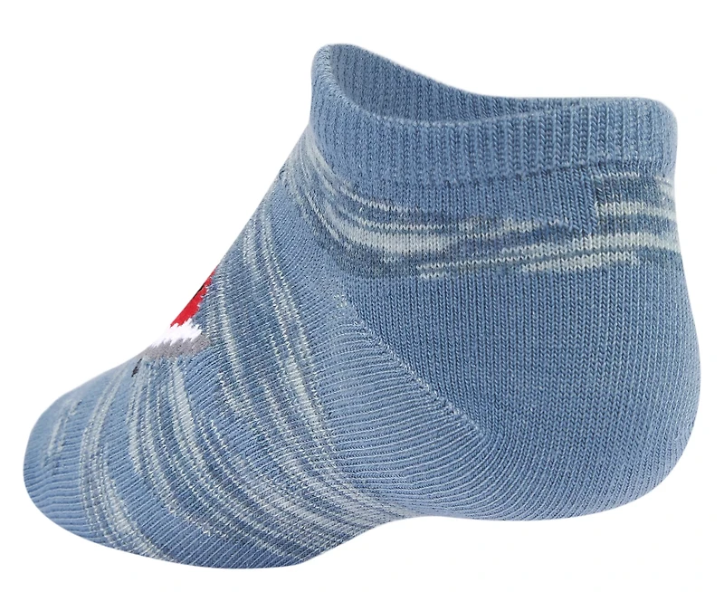 BCG Youth Shark Everyday No-Show Socks 6-Pack