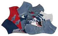 BCG Youth Shark Everyday No-Show Socks 6-Pack