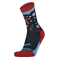 Brooks Ghost Run Merry Candy Crew Socks