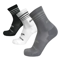 Brooks Run 3 Pack Crew Socks