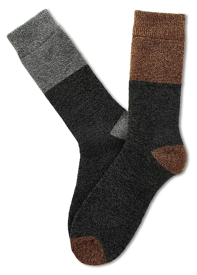 MAGELLAN MEN'S COLORBLOCK CREW LODGE SOCKS