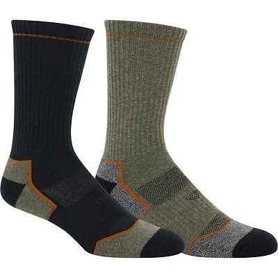 Magellan Men's Lightweight Hiker Crew 2PK Socks