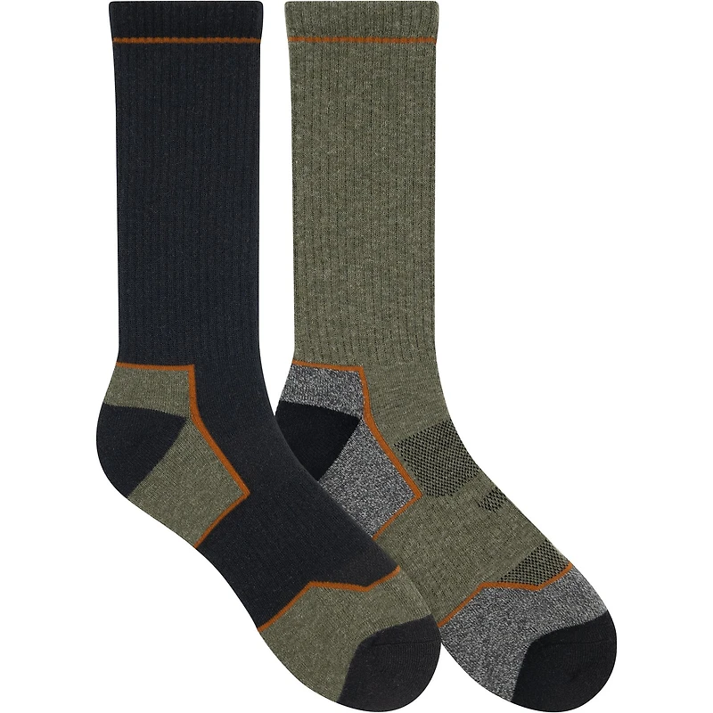 Magellan Men's Lightweight Hiker Crew 2PK Socks