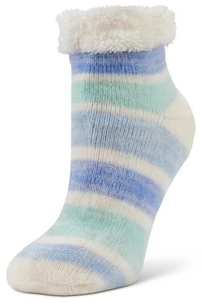Magellan Outdoors Women's Brushed Stripe Quarter Socks