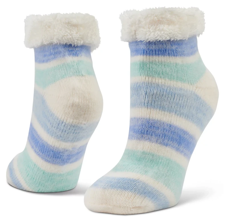 Magellan Outdoors Women's Brushed Stripe Quarter Socks