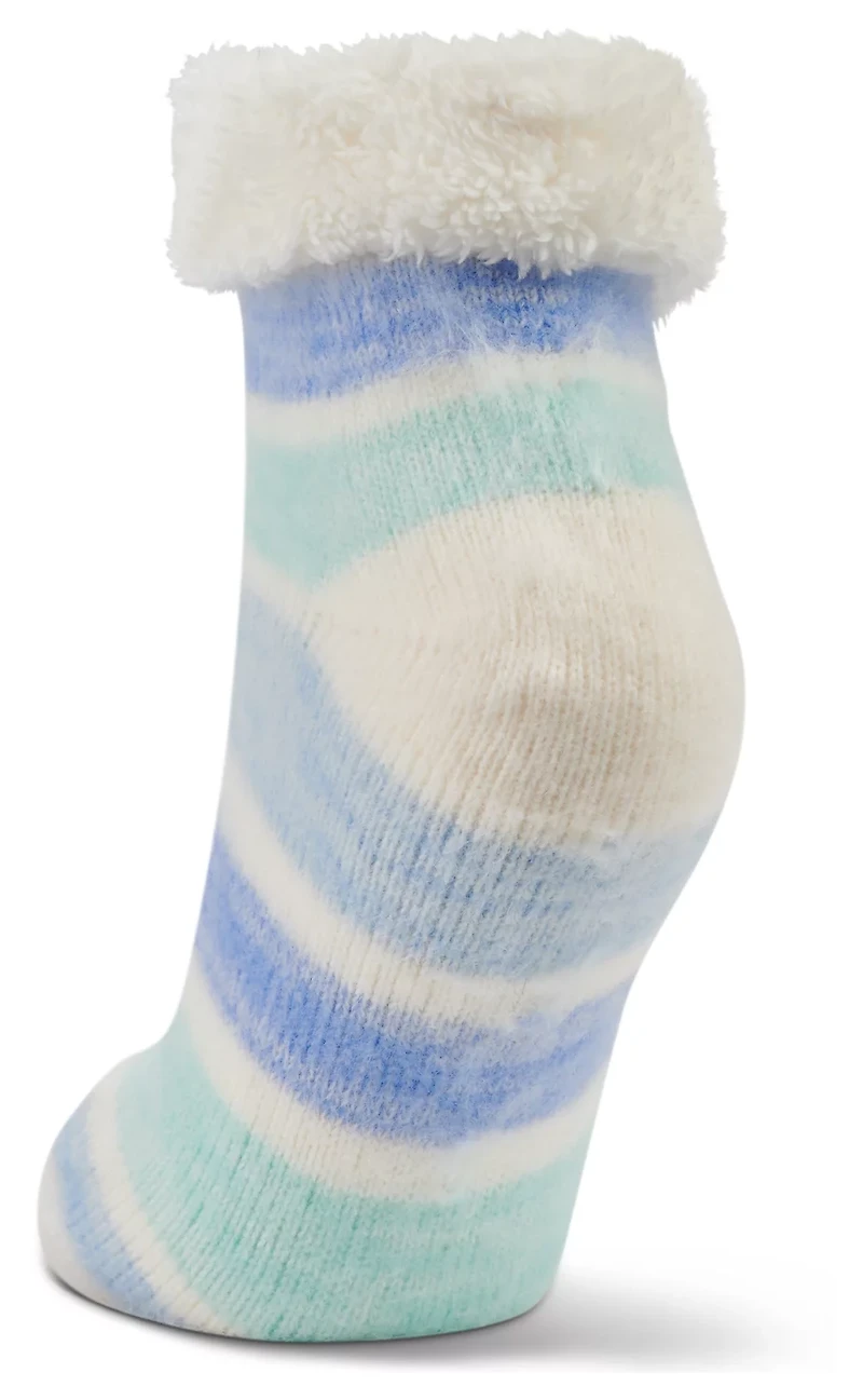 Magellan Outdoors Women's Brushed Stripe Quarter Socks