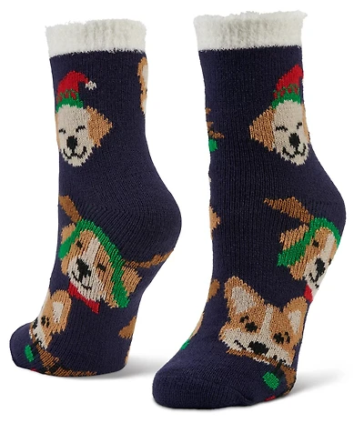 Magellan Outdoors Women's Holiday Dogs Crew Socks