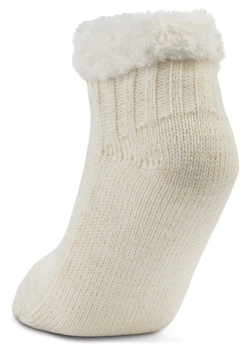 Magellan Outdoors Women's Metallic Cable Crew Socks