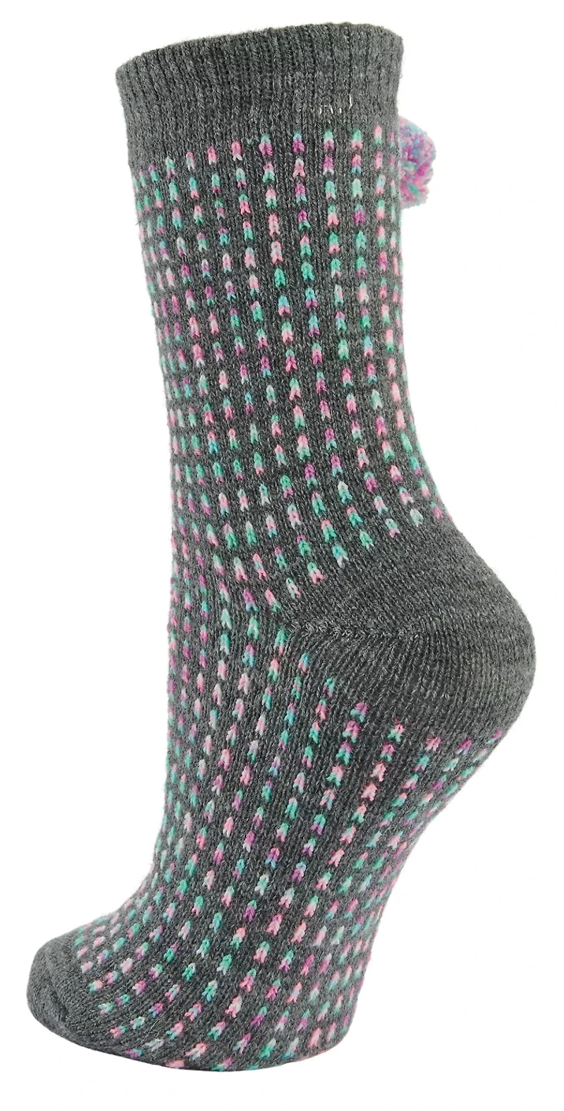 Magellan Women's Pom Time Tall Crew Lodge Socks