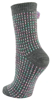 Magellan Women's Pom Time Tall Crew Lodge Socks