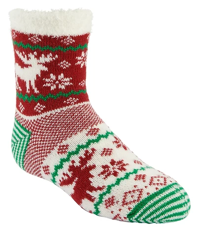 Magellan Youth Holiday Moose 2.0 Lodge Crew Socks
