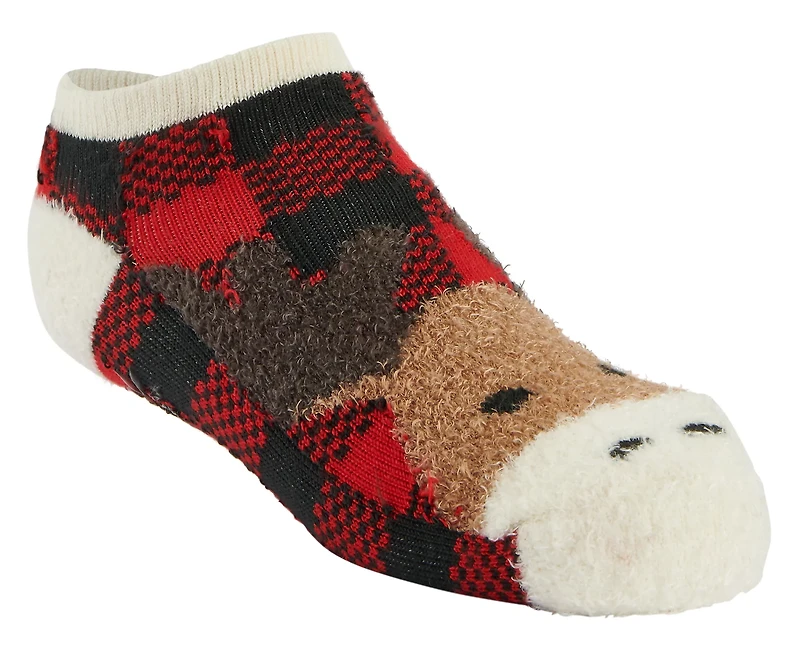Magellan Youth Plaid Moose Lodge Low-Cut Socks