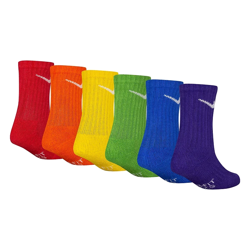 Nike Kids' Dri-Fit Performance Crew Socks 6 Pack