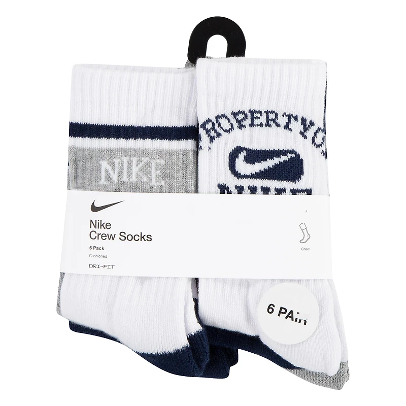 Nike Youth Varsity Crew Socks 6-Pack
