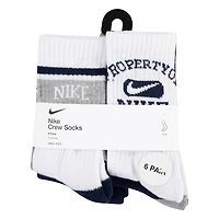 Nike Youth Varsity Crew Socks 6-Pack