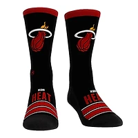 Unisex Rock Em Socks Miami Heat Gametime Stripe Crew