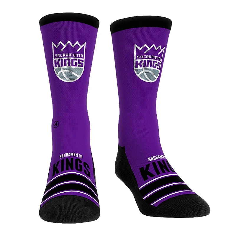 Unisex Rock Em Socks Sacramento Kings Gametime Stripe Crew Socks