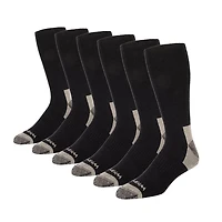 Wrangler Men's 365 Long Tube Full Cushion Crew Work Socks 6 Pack