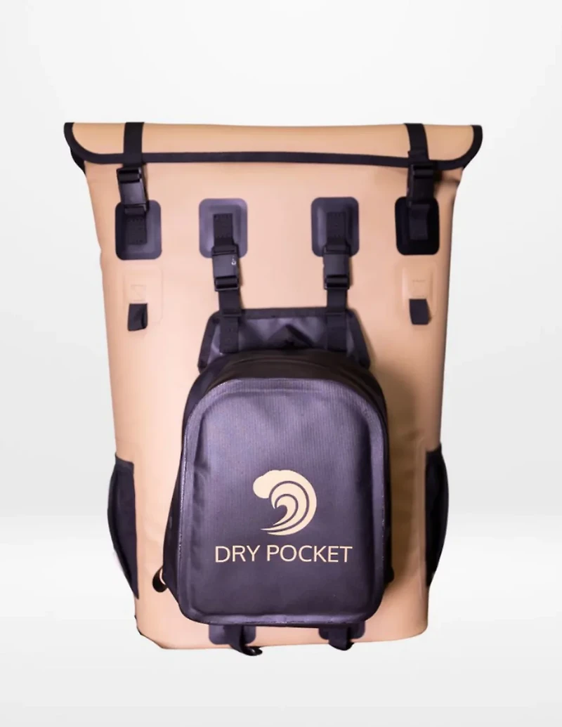 Dry Pocket MagnaGuard Auto-Sealing Floating Dry Bag and 24-Can Backpack Cooler