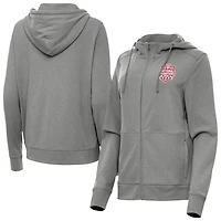 Antigua Heather Indiana Hoosiers College Football Playoff 2025 National Champions Seeker Full-Zip Hooded Jacket