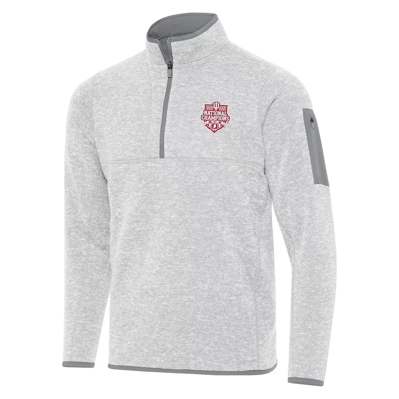 Antigua Indiana Hoosiers College Football Playoff 2025 National Champions Fortune Quarter-Zip Pullover