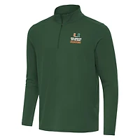 Antigua Miami Hurricanes College Football Playoff 2025 Cotton Bowl Champions Intent Quarter-Zip Pullover