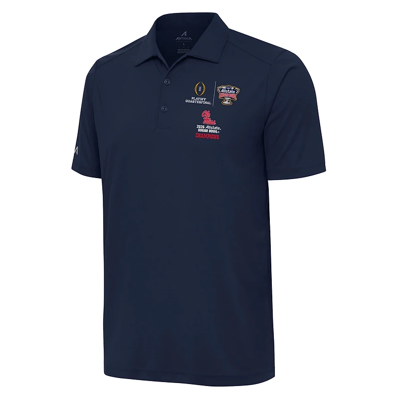 Antigua Ole Miss Rebels College Football Playoff 2026 Sugar Bowl Champions Tribute Polo