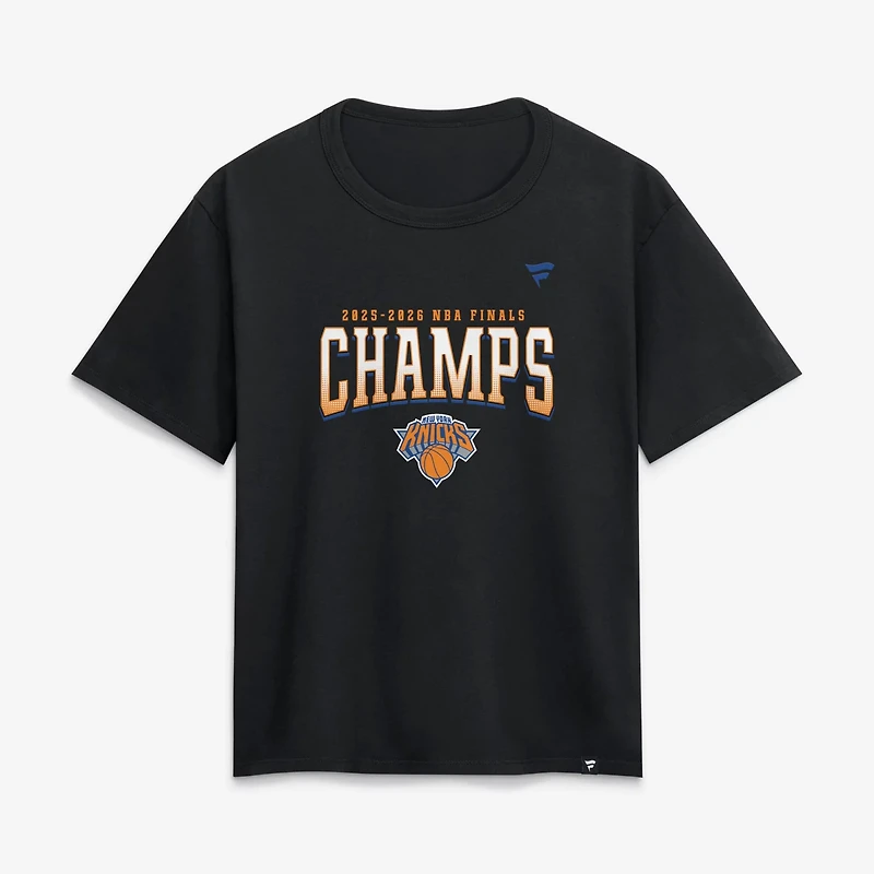 Fanatics New York Knicks 2026 NBA Finals Champions Roster Trophy T-Shirt