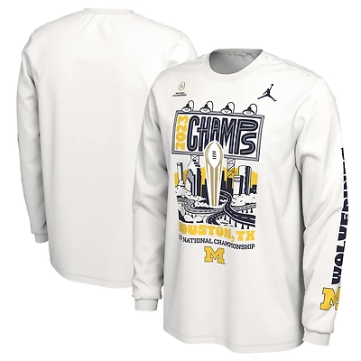Jordan Brand Michigan Wolverines College Football Playoff 2023 National Champions Expressive Long Sleeve T-Shirt