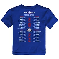 Kansas Jayhawks 2022 NCAA Men's Basketball National Champions Bracket T-Shirt
