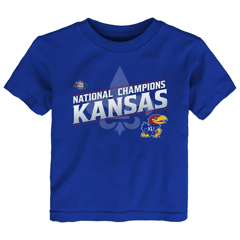 Kansas Jayhawks 2022 NCAA Men's Basketball National Champions Bracket T-Shirt