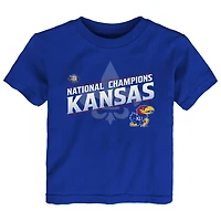 Kansas Jayhawks 2022 NCAA Men's Basketball National Champions Bracket T-Shirt