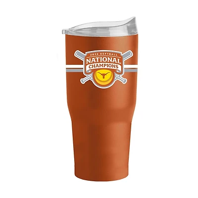 LOGO University of Texas 2025 College World Series Softball Champions Powder Coat Tumbler 30oz