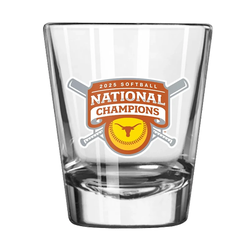 LOGO University of Texas 2025 College World Series Softball Champions Shot Glass 2oz
