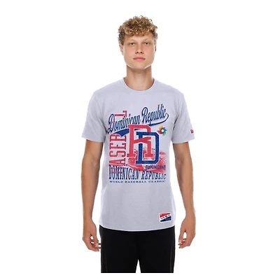 New Era Dominican Republic Baseball 2026 World Classic Oversized Throwback Distressed T-Shirt