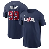 Nike Aaron Judge USA Baseball 2026 World Classic Name  Number T-Shirt